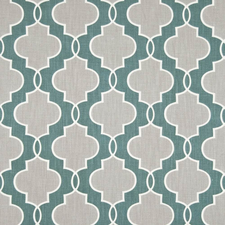Loring Trellis Teal by Kasmir Fabric 1388 100% Cotton CHINA 14,000 Wyzenbeek Double Rubs Horizontal: 9 inches and Vertical: 8 3/8 inches 54 - Fabric Carolina -