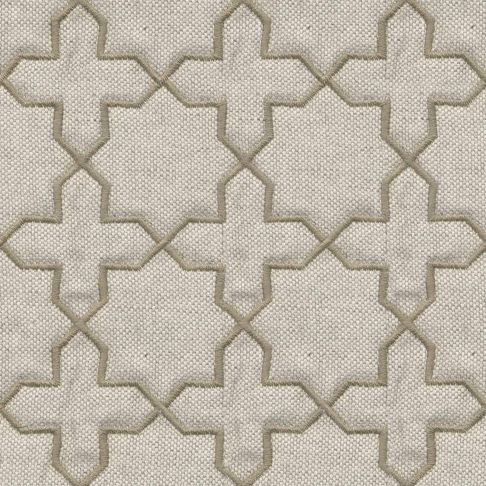 Los Cerrillos Mushroom by Kasmir Fabric 1399 CHINA Not Tested H: 2 2/8 inches, V:2 2/8 inches 53 - 54 - Fabric Carolina - Kasmir