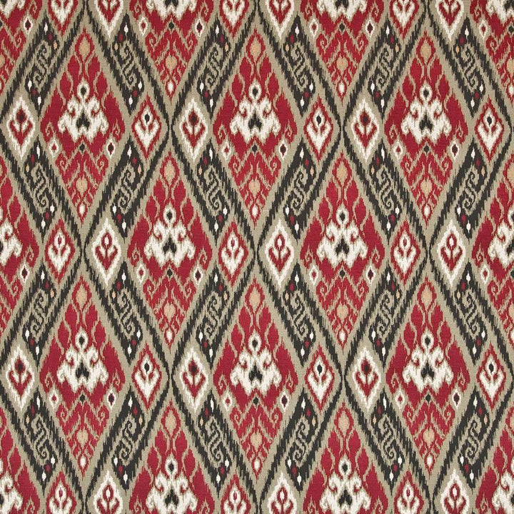 Los Indios Navajo Red by Kasmir Fabric 1397 CHINA 12,000 Wyzenbeek Double Rubs H: 14 inches, V:20 4/8 inches 54 - 56 - Fabric Carolina - Kasmir