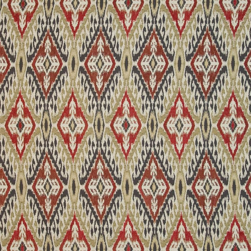 Los Tanos Glowing Embers by Kasmir Fabric 1407 71% Polyester 29% Rayon CHINA 27,000 Wyzenbeek Double Rubs Horizontal: 7 inches and Vertical: 14 6/8 inches 56 - Fabric Carolina -