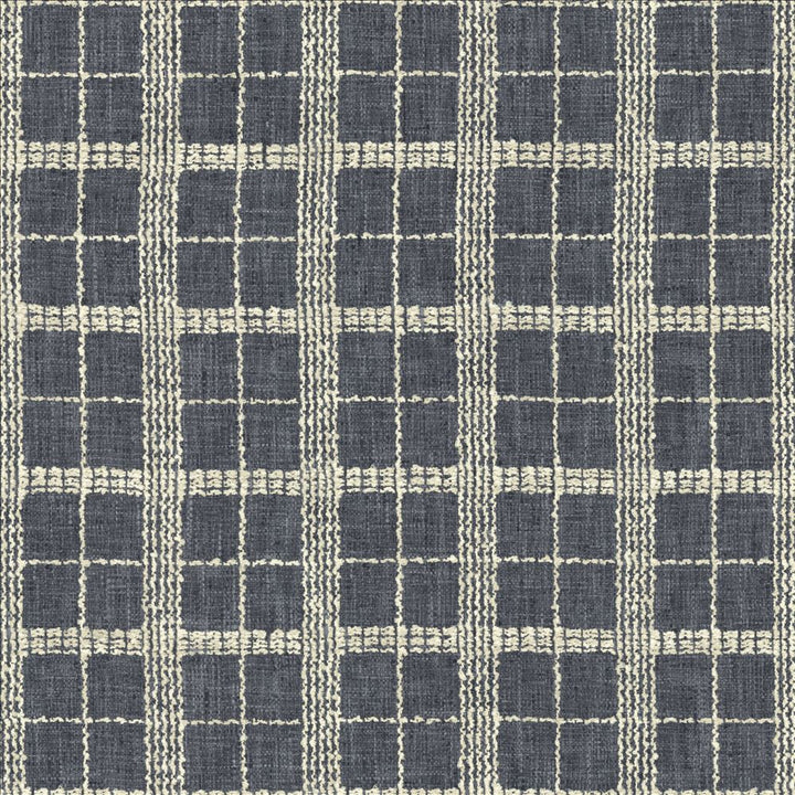 Lourdes Check Marina by Kasmir Fabric 1472 100% Polyester
 INDIA 51,000 Wyzenbeek Double Rubs </p><p>Repeat: Horizontal: 3 3/8 inches and Vertical: 3 3/8 inches 54 - Fabric Carolina -