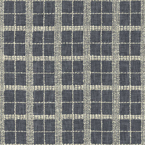 Lourdes Check Marina by Kasmir Fabric