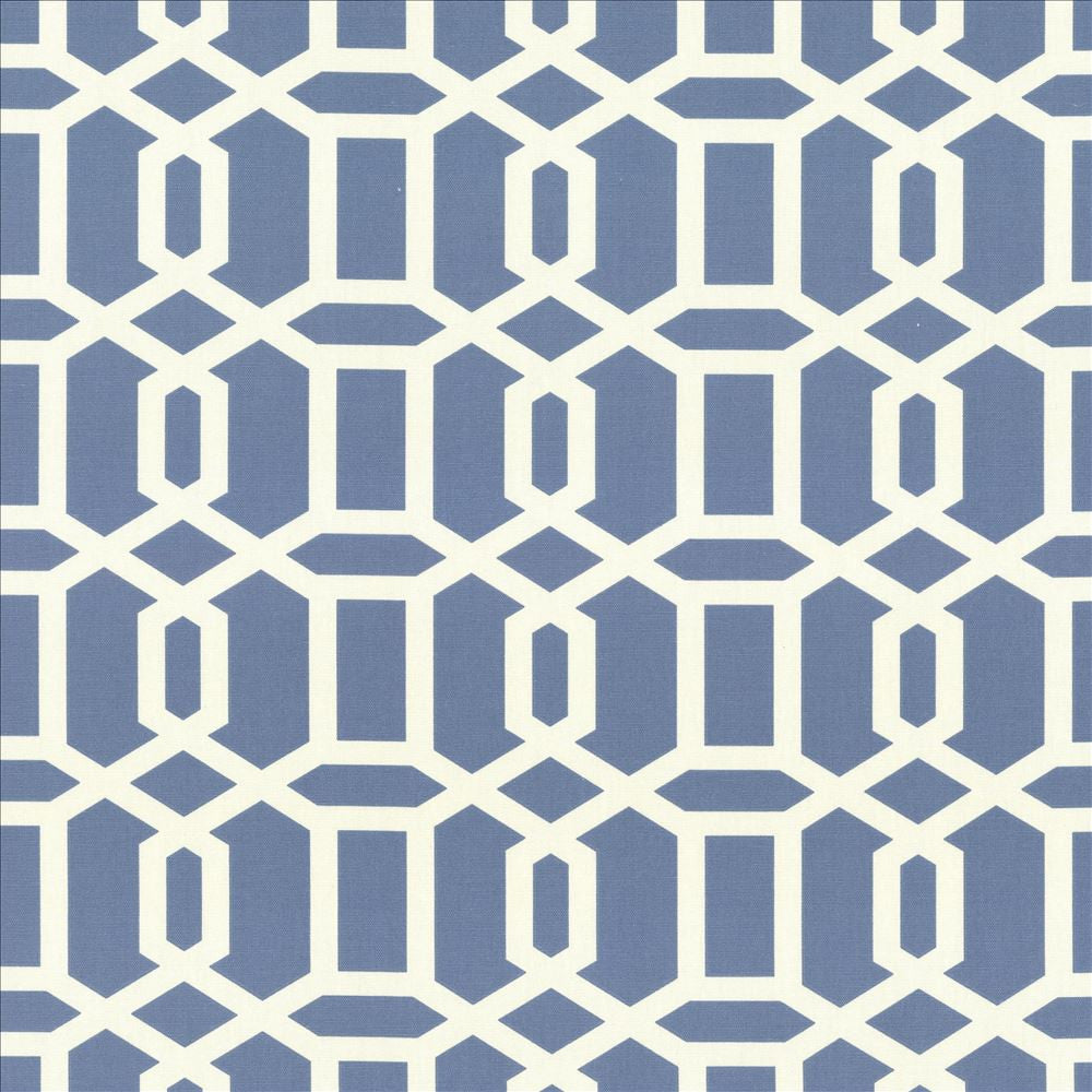 Lowry Place Wedgewood by Kasmir Fabric 5088 100% Cotton
 TURKMENISTAN </p><p>Repeat: Horizontal: 6 6/8 inches and Vertical: 4 4/8 inches 54 - 55 - Fabric Carolina -