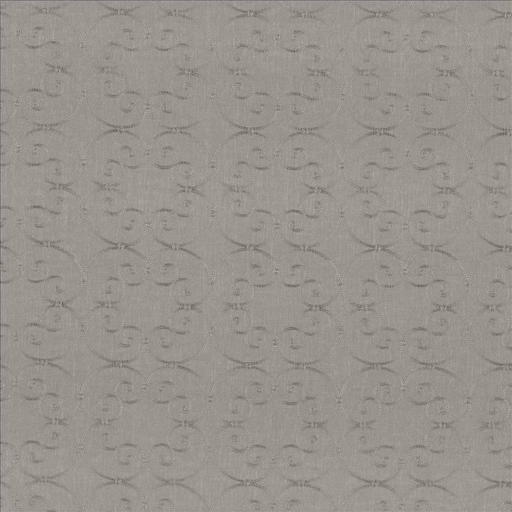 Lucciola Silver by Kasmir Fabric 5077 100% Polyester Embroidery 100% Polyester CHINA Not Tested Horizontal: 6 inches and Vertical: 6 inches 54 - 56 - Fabric Carolina -