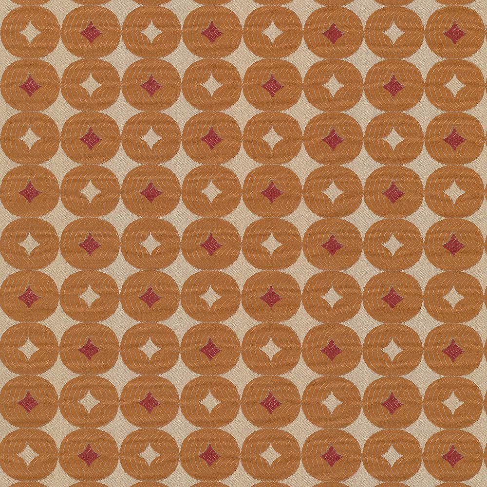Luciana Cantaloupe by Kasmir Fabric 5070 100% Polyester
 CHINA </p><p>Repeat: Horizontal: 2 4/8 inches and Vertical: 2 4/8 inches 56 - 58 - Fabric Carolina -