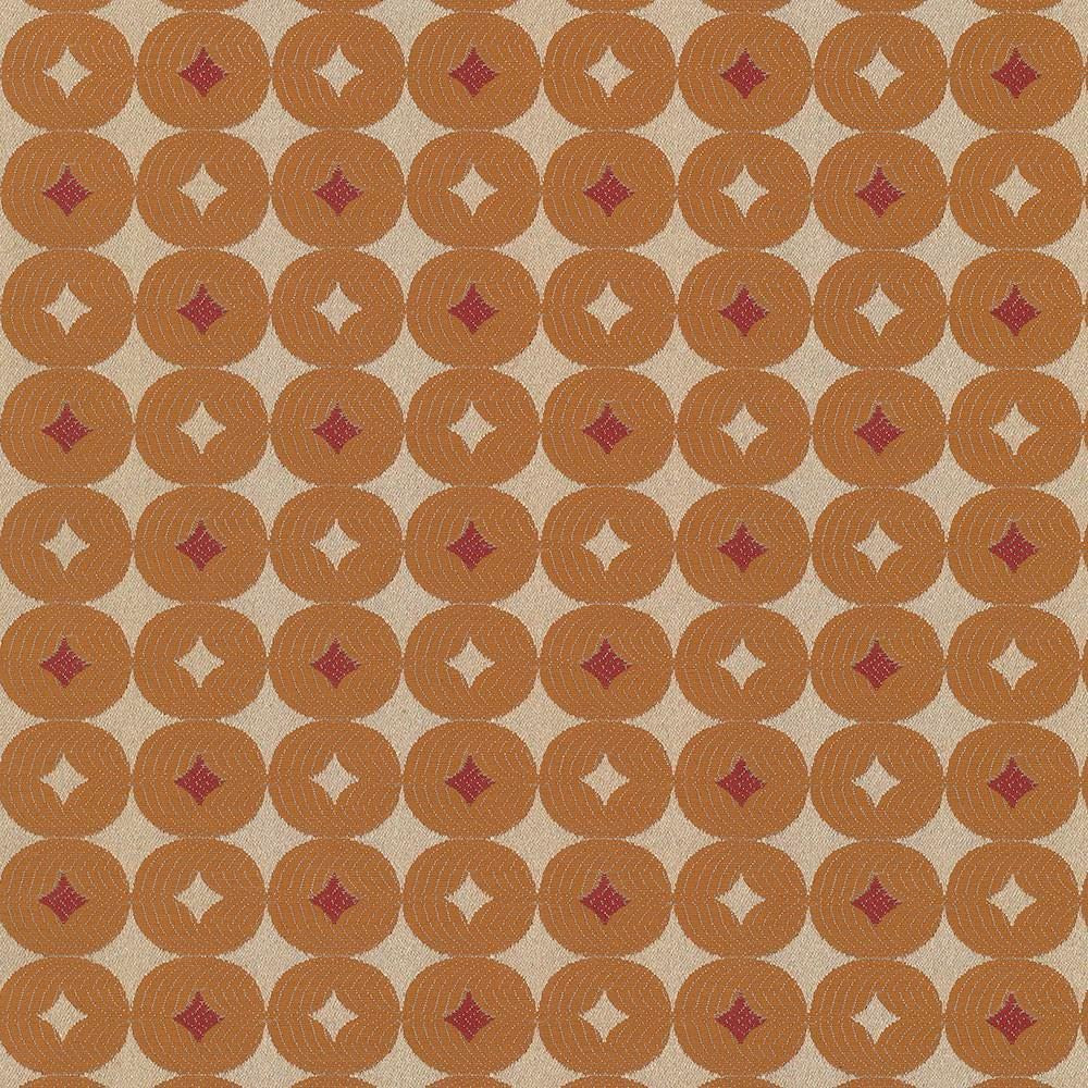 Luciana Cantaloupe by Kasmir Fabric 5070 100% Polyester
 CHINA 21,000 Wyzenbeek Double Rubs Horizontal: 2 4/8 inches and Vertical: 2 4/8 inches 56 - Fabric Carolina -