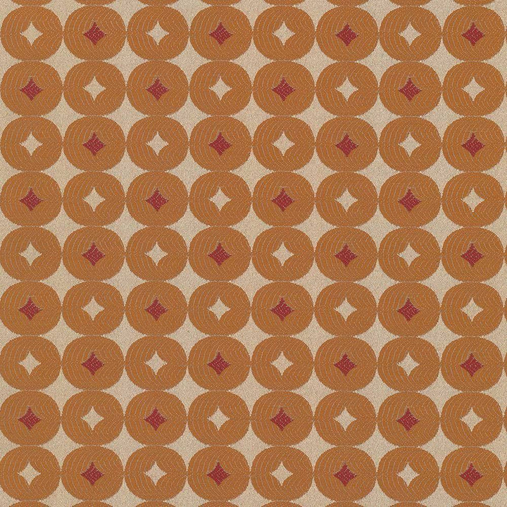 Luciana Cantaloupe by Kasmir Fabric 5070 CHINA 21,000 Wyzenbeek Double Rubs H: 2 4/8 inches, V:2 4/8 inches 56 - 58 - Fabric Carolina - Kasmir