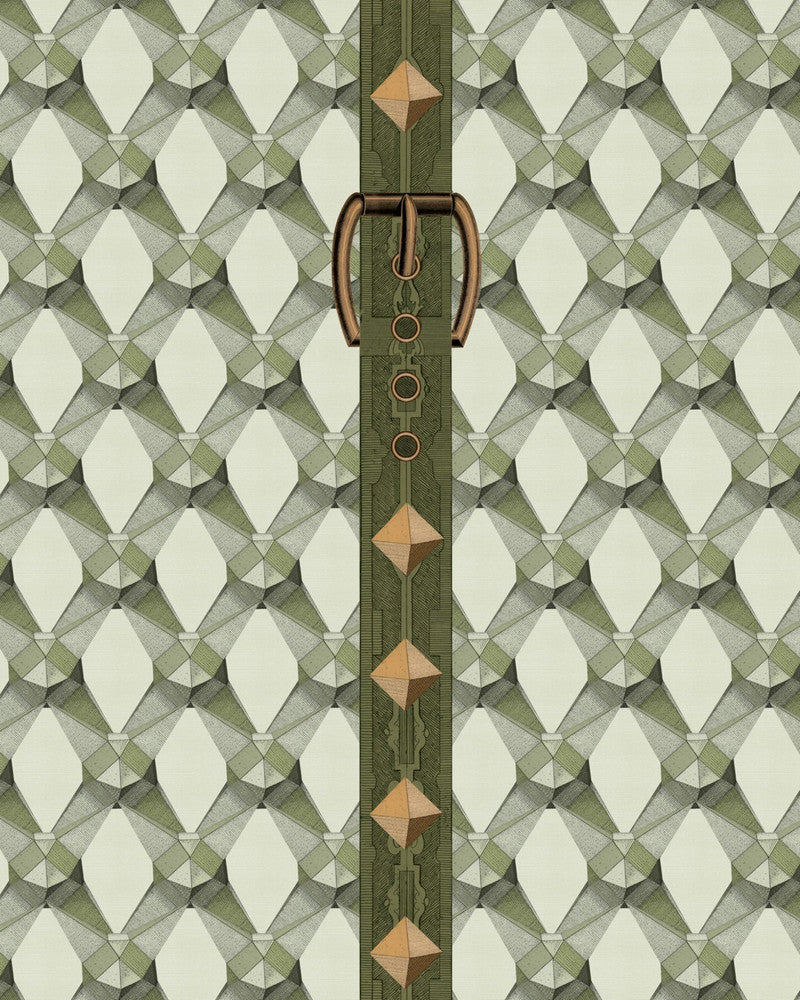 LUXURY DETAIL Wallpaper (WP30175) by Mind The Gap | WP30175 | ORIENT EXPRESS | 1 roll x 20.5 x 393.7 in | 0.52m / 20.5in | 10m / 393.7in | 5.20mp | 60cm / 23.7in | Green, Mint, Gold | Non-woven | Paste the wall | 1-roll in a box | Fabric Carolina | https://www.fabriccarolina.com/