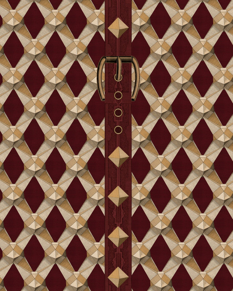 LUXURY DETAIL Bordeaux Wallpaper (WP30173) by Mind The Gap | WP30173 | ORIENT EXPRESS | 1 roll x 20.5 x 393.7 in | 0.52m / 20.5in | 10m / 393.7in | 5.20mp | 60cm / 23.7in | Bordeaux, Brown, Gold | Non-woven | Paste the wall | 1-roll in a box | Fabric Carolina | https://www.fabriccarolina.com/