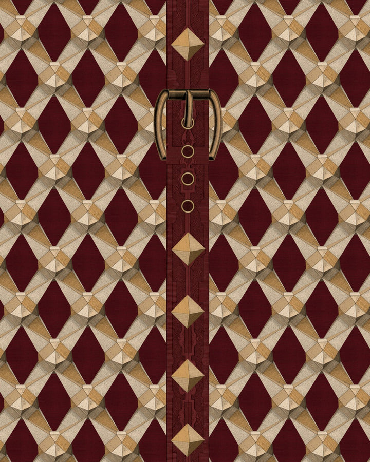 LUXURY DETAIL Bordeaux Wallpaper (WP30173) by Mind The Gap | WP30173 | ORIENT EXPRESS | 1 roll x 20.5 x 393.7 in | 0.52m / 20.5in | 10m / 393.7in | 5.20mp | 60cm / 23.7in | Bordeaux, Brown, Gold | Non-woven | Paste the wall | 1-roll in a box | Fabric Carolina | https://www.fabriccarolina.com/