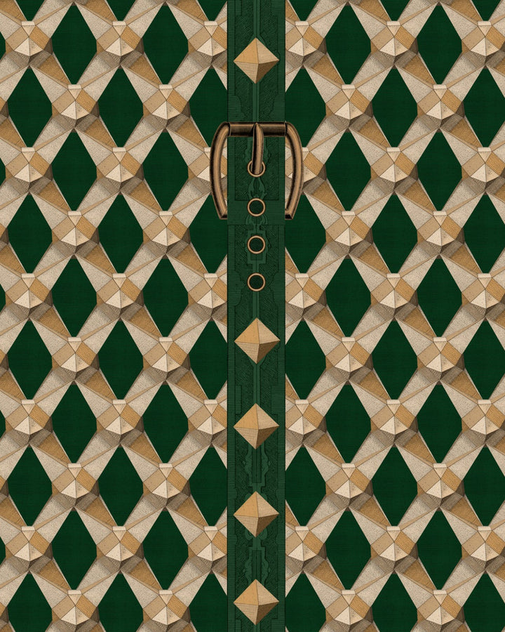 LUXURY DETAIL Vineyard Wallpaper (WP30174) by Mind The Gap | WP30174 | ORIENT EXPRESS | 1 roll x 20.5 x 393.7 in | 0.52m / 20.5in | 10m / 393.7in | 5.20mp | 60cm / 23.7in | Green, Gold | Non-woven | Paste the wall | 1-roll in a box | Fabric Carolina | https://www.fabriccarolina.com/