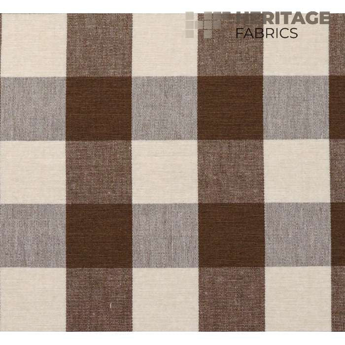 Lyme Chocolate by Heritage Fabric - 100% Cotton India 9,000 Horizontal: 3.25" and Vertical: 3.25" 54" - Fabric Carolina -