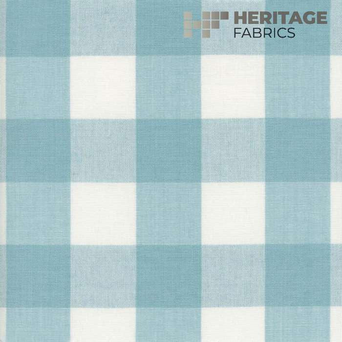 Lyme Aqua by Heritage Fabric - 100% Cotton India 9,000 Horizontal: 3.25" and Vertical: 3.25" 54" - Fabric Carolina -