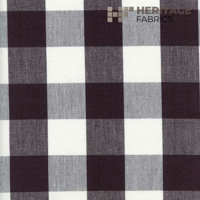 Lyme Charcoal by Heritage Fabric - 100% Cotton India 9,000 Horizontal: 3.25" and Vertical: 3.25" 54" - Fabric Carolina -