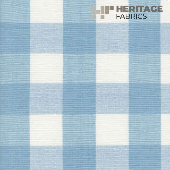 Lyme Cornflower by Heritage Fabric - 100% Cotton India 9,000 Horizontal: 3.25" and Vertical: 3.25" 54" - Fabric Carolina -