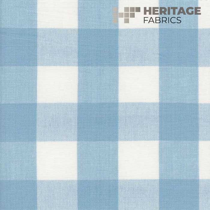 Lyme Cornflower by Heritage Fabric - 100% Cotton India 9,000 Horizontal: 3.25" and Vertical: 3.25" 54" - Fabric Carolina -