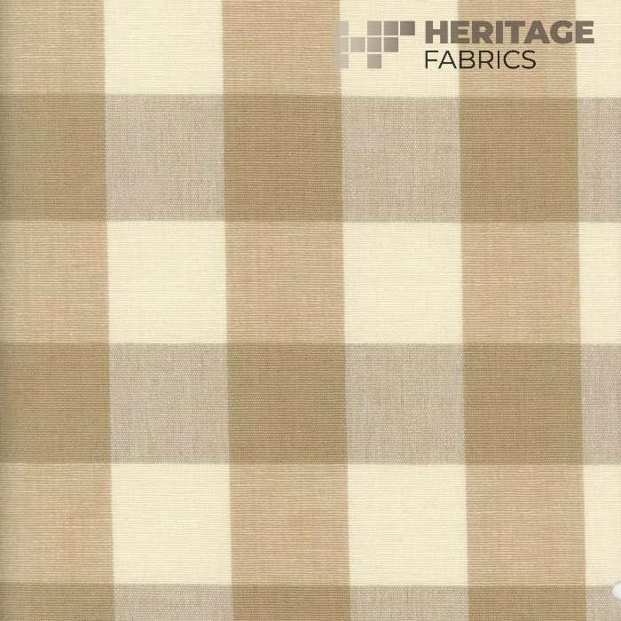 Lyme Khaki by Heritage Fabric - 100% Cotton India 9,000 Horizontal: 3.25" and Vertical: 3.25" 54" - Fabric Carolina -