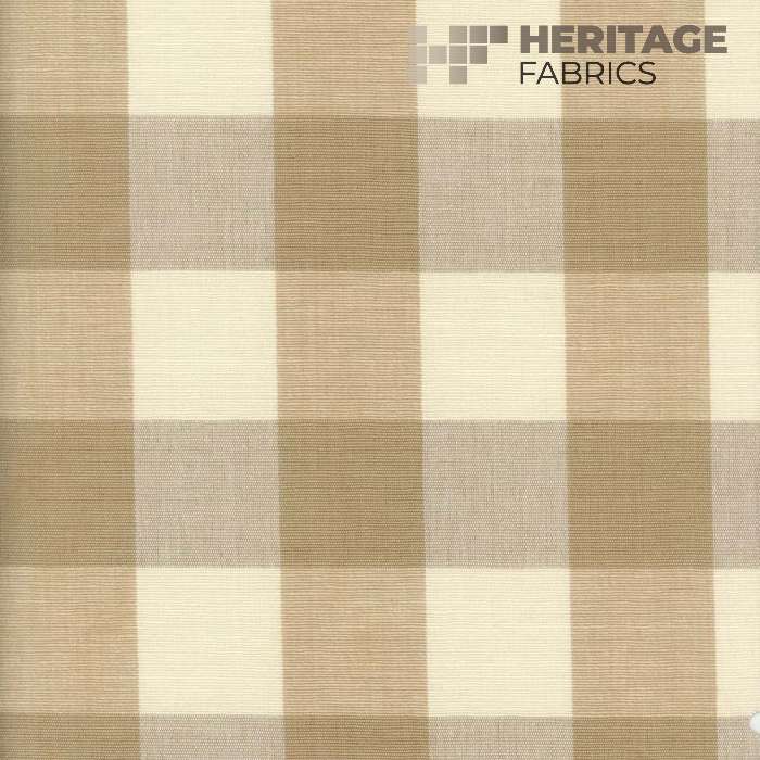 Lyme Khaki by Heritage Fabric - 100% Cotton India 9,000 Horizontal: 3.25" and Vertical: 3.25" 54" - Fabric Carolina -