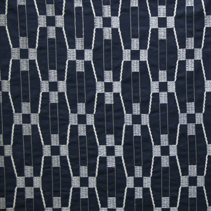 Macanally Navy  by Kasmir Fabric 1474 70% Cotton 20% Rayon 10% Polyester  INDIA  </p><p>Repeat: Horizontal: 4 3/8 inches and Vertical: 5 inches 54  - Fabric Carolina -