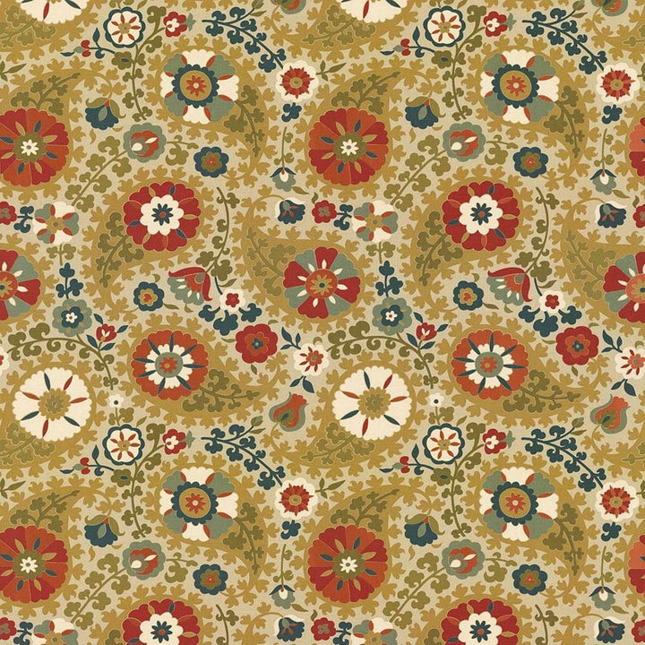 Macari Garden  by Kasmir Fabric 1418 100% Cotton  USA  </p><p>Repeat: Horizontal: 27 inches and Vertical: 36 inches 54  - Fabric Carolina -