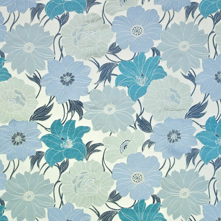 Macau Garden Turquoise  by Kasmir Fabric See sample 82% Rayon
18% Polyester
 CHINA 15,000 Wyzenbeek Double Rubs </p><p>Repeat: Horizontal: 29 inches and Vertical: 27 inches 54  - Fabric Carolina -
