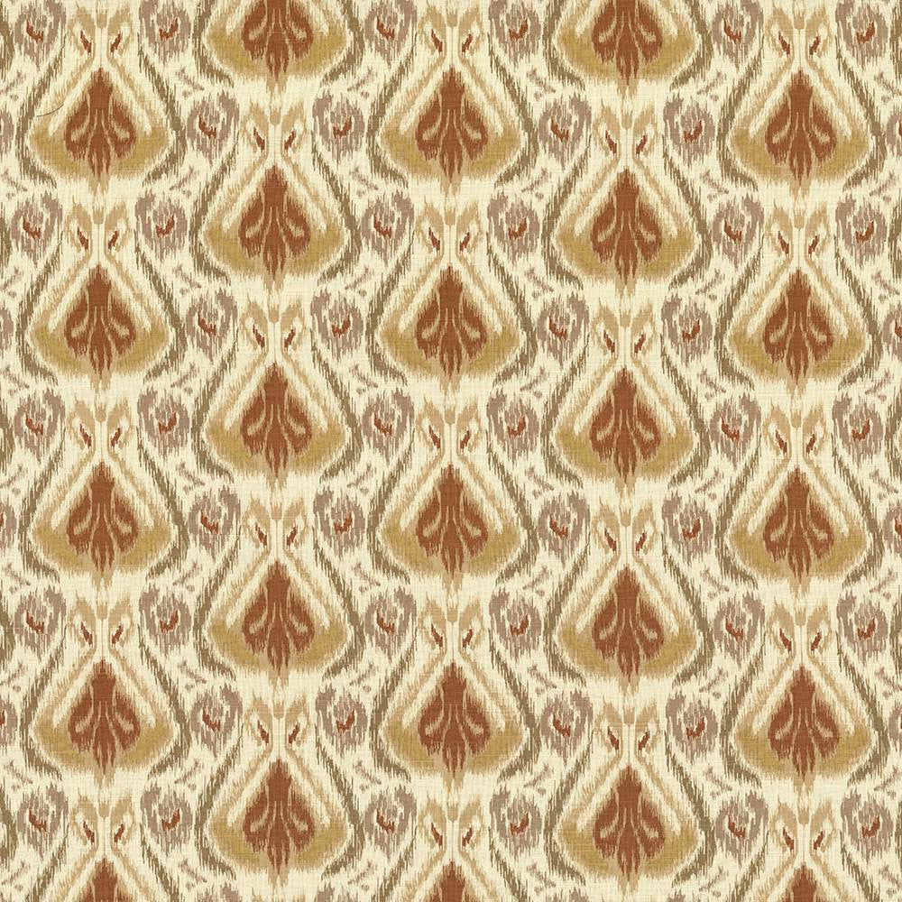 Machu Picchu Clay by Kasmir Fabric 5063 55% Linen
45% Rayon
 PAKISTAN </p><p>Repeat: Horizontal: 13 4/8 inches and Vertical: 9 inches 54 - 55 - Fabric Carolina -