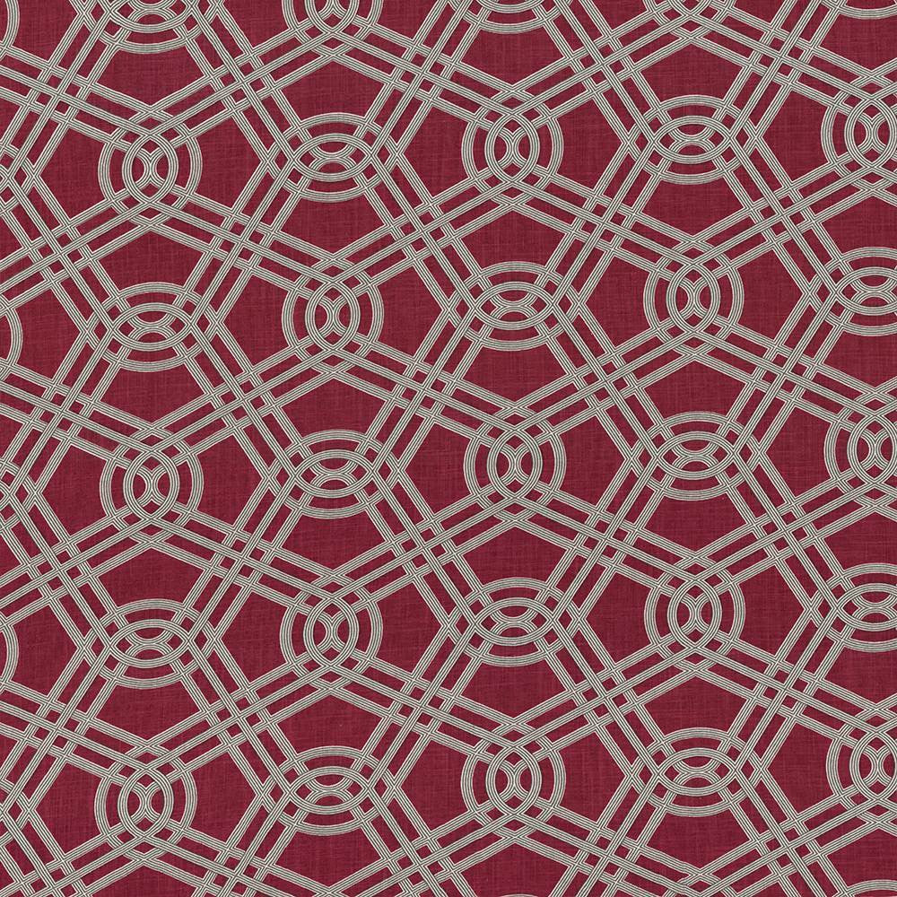 Macrame Berry by Kasmir Fabric 5087 55% Linen
45% Cotton
 CHINA </p><p>Repeat: Horizontal: 13 4/8 inches and Vertical: 12 2/8 inches 54 - Fabric Carolina -