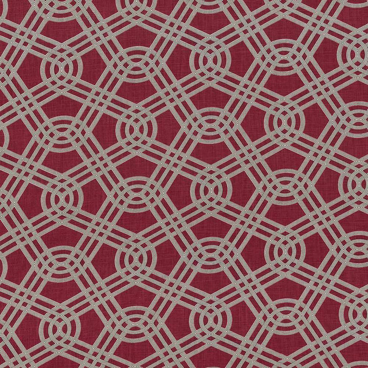 Macrame Berry by Kasmir Fabric 5087 CHINA 15,000 Wyzenbeek Double Rubs H: 13 4/8 inches, V:12 2/8 inches 54 - Fabric Carolina - Kasmir