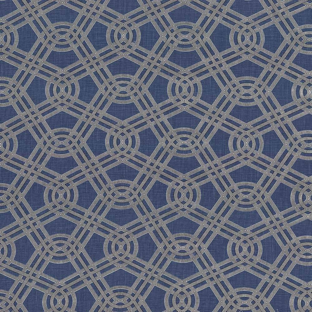 Macrame Bluebird by Kasmir Fabric 5088 CHINA 15,000 Wyzenbeek Double Rubs H: 13 4/8 inches, V:12 2/8 inches 54 - Fabric Carolina - Kasmir