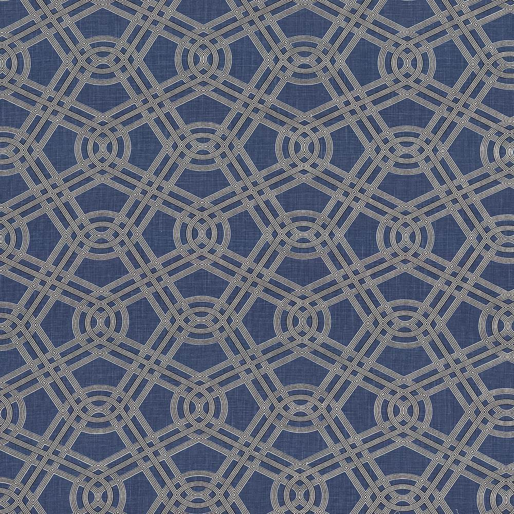Macrame Bluebird by Kasmir Fabric 5088 55% Linen
45% Cotton
 CHINA </p><p>Repeat: Horizontal: 13 4/8 inches and Vertical: 12 2/8 inches 54 - Fabric Carolina -