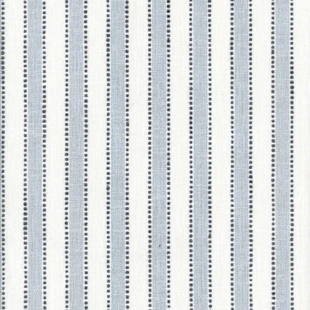 Madaket Stripe Stream by Roth & Tompkins Fabric - 42% Cotton 41% Polyester 12% Viscoe 5% Linen - India - 50,001-100,000 double rubs - 54" - Fabric Carolina -