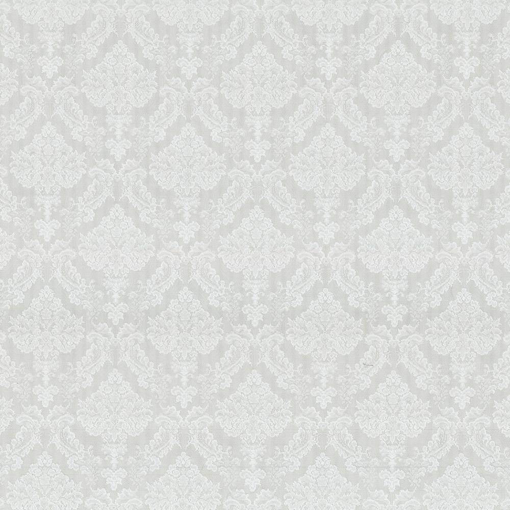Mademoiselle White by Kasmir Fabric 5077 TURKEY Not Tested H: 7 6/8 inches, V:10 inches 56 - 57 - Fabric Carolina - Kasmir