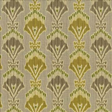 Madras Citron by Kasmir Fabric 5062 55% Linen 45% Viscose CHINA 15,000 Wyzenbeek Double Rubs H: 13 4/8 inches, V: 12 5/8 inches 54 - Fabric Carolina - Kasmir