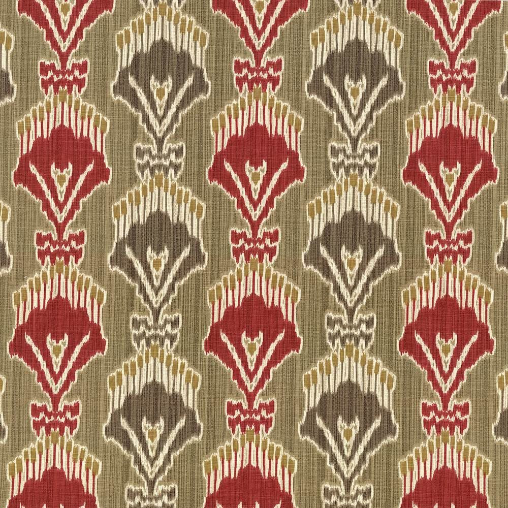 Madras Ruby by Kasmir Fabric 5064 55% Linen
45% Viscose
 CHINA 15,000 Wyzenbeek Double Rubs Horizontal: 13 4/8 inches and Vertical: 12 5/8 inches 54 - Fabric Carolina -