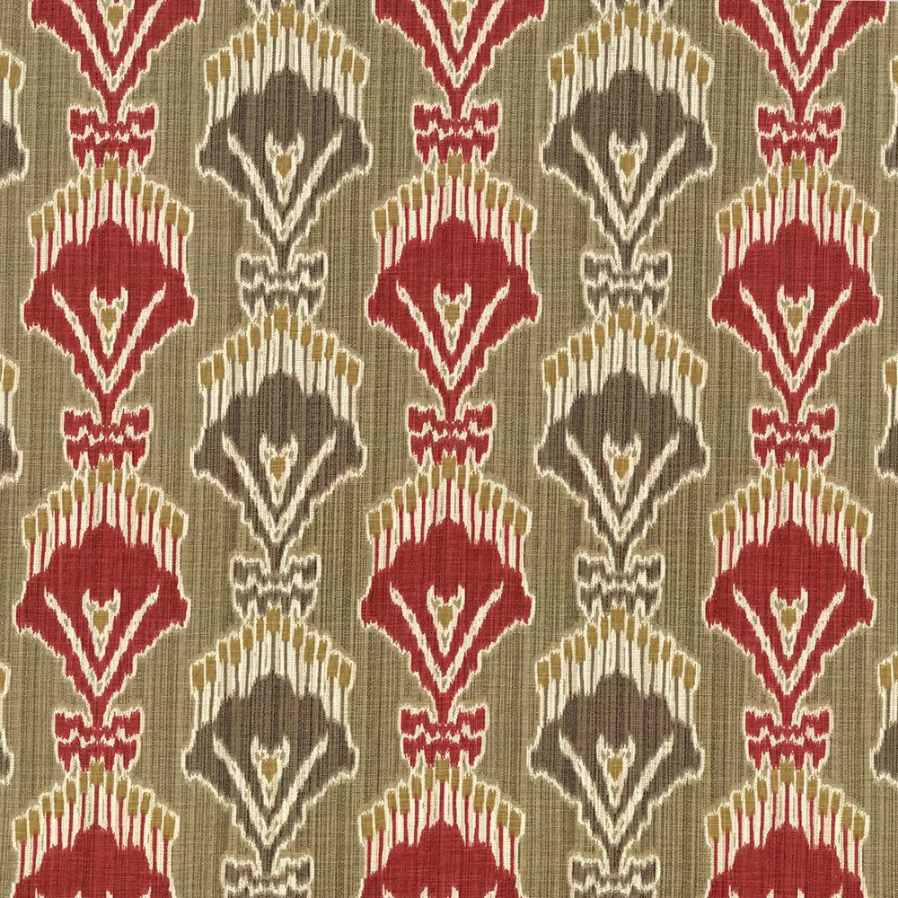 Madras Ruby by Kasmir Fabric 5064 55% Linen
45% Viscose
 CHINA </p><p>Repeat: Horizontal: 13 4/8 inches and Vertical: 12 5/8 inches 54 - Fabric Carolina -