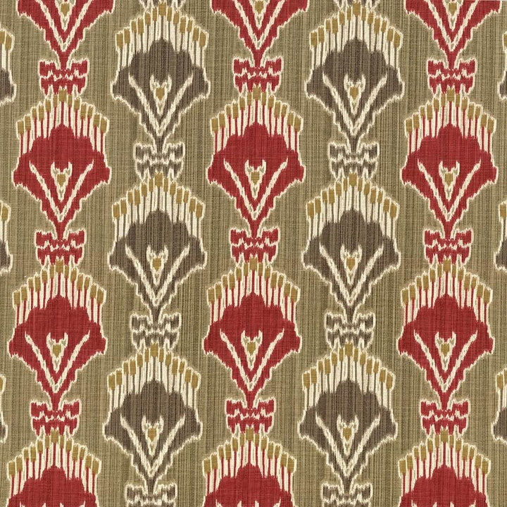 Madras Ruby  by Kasmir Fabric See sample 55% Linen
45% Viscose
 CHINA 15,000 Wyzenbeek Double Rubs </p><p>Repeat: Horizontal: 13 4/8 inches and Vertical: 12 5/8 inches 54  - Fabric Carolina -