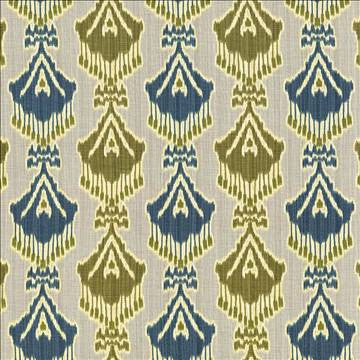 Madras Turquoise by Kasmir Fabric 5065 55% Linen 45% Viscose CHINA 15,000 Wyzenbeek Double Rubs H: 13 4/8 inches, V: 12 5/8 inches 54 - Fabric Carolina - Kasmir