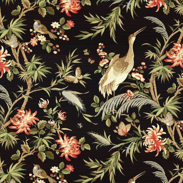 Magic Garden Midnight by Kasmir Fabric 5078 100% Cotton
 SOUTH KOREA 9,000 Wyzenbeek Double Rubs </p><p>Repeat: Horizontal: 54 inches and Vertical: 26 2/8 inches 54 - Fabric Carolina -