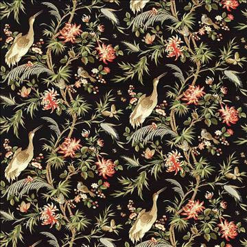 Magic Garden Midnight by Kasmir Fabric 5078 100% Cotton SOUTH KOREA 9,000 Wyzenbeek Double Rubs H: 54 inches, V: 26 2/8 inches 54 - Fabric Carolina - Kasmir
