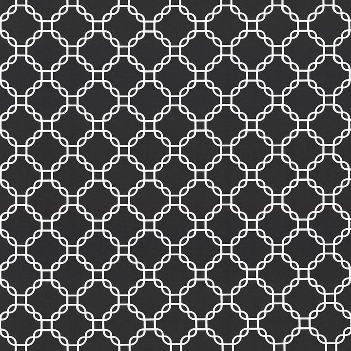 Mahina Trellis Black by Kasmir Fabric 5105 100% Cotton
 USA </p><p>Repeat: Horizontal: 4 4/8 inches and Vertical: 4 4/8 inches 53 - 54 - Fabric Carolina -
