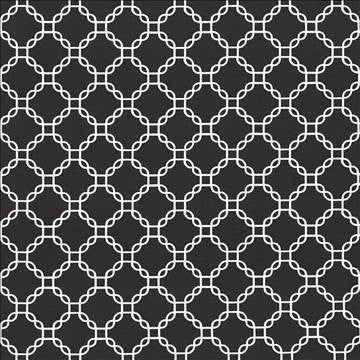 Mahina Trellis Black by Kasmir Fabric 5105 100% Cotton USA 51,000 Wyzenbeek Double Rubs H: 4 4/8 inches, V: 4 4/8 inches 53 - 54 - Fabric Carolina - Kasmir