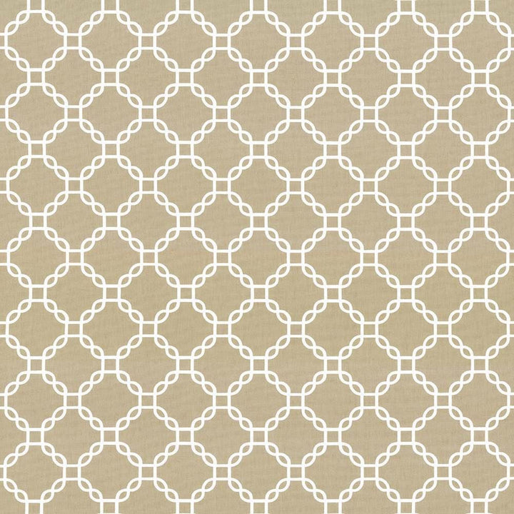 Mahina Trellis Dove by Kasmir Fabric 5105 100% Cotton USA 51,000 Wyzenbeek Double Rubs Horizontal: 4 4/8 inches and Vertical: 4 4/8 inches 53 - 54 - Fabric Carolina -