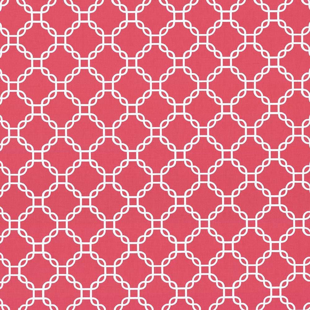 Mahina Trellis Hot Pink by Kasmir Fabric 5106 100% Cotton
 USA 51,000 Wyzenbeek Double Rubs Horizontal: 4 4/8 inches and Vertical: 4 4/8 inches 53 - Fabric Carolina -