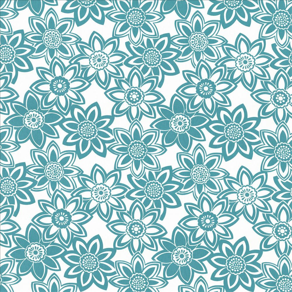 Mahina Turquoise by Kasmir Fabric 5107 100% Cotton
 USA </p><p>Repeat: Horizontal: 27 inches and Vertical: 24 6/8 inches 53 - 54 - Fabric Carolina -