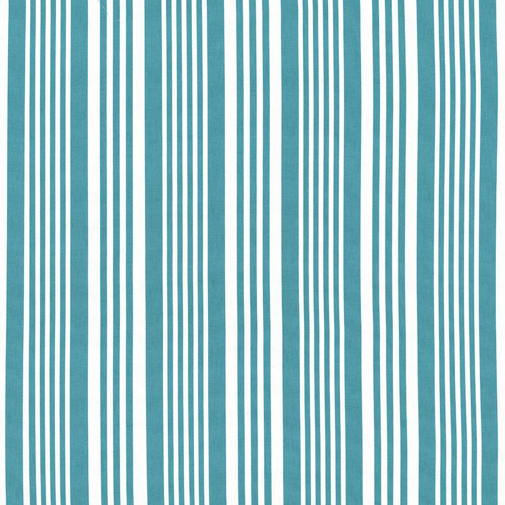 Mahina Stripe Turquoise by Kasmir Fabric 5107 100% Cotton
 USA </p><p>Repeat: Horizontal: 9 inches and Vertical: N/A 53 - 54 - Fabric Carolina -