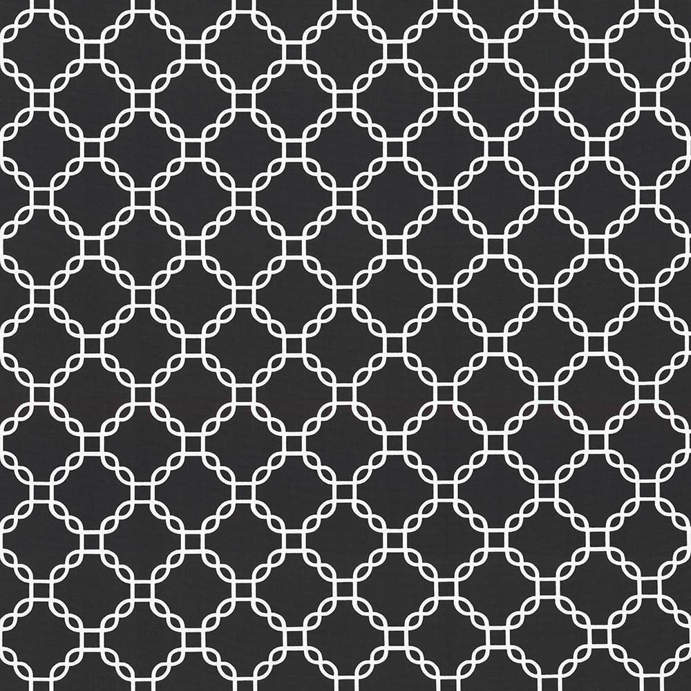 Mahina Trellis Black by Kasmir Fabric 5105 100% Cotton
 USA </p><p>Repeat: Horizontal: 4 4/8 inches and Vertical: 4 4/8 inches 53 - 54 - Fabric Carolina -