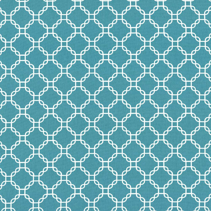 Mahina Trellis Turquoise by Kasmir Fabric 5107 100% Cotton
 USA </p><p>Repeat: Horizontal: 4 4/8 inches and Vertical: 4 4/8 inches 53 - 54 - Fabric Carolina -