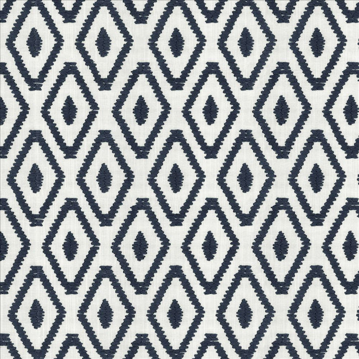 Malawi Navy by Kasmir Fabric 1463 82% Polyester
11% Cotton
7% Linen
 INDIA Not Tested </p><p>Repeat: Horizontal: 3 3/8 inches and Vertical: 6 3/8 inches 54 - Fabric Carolina -