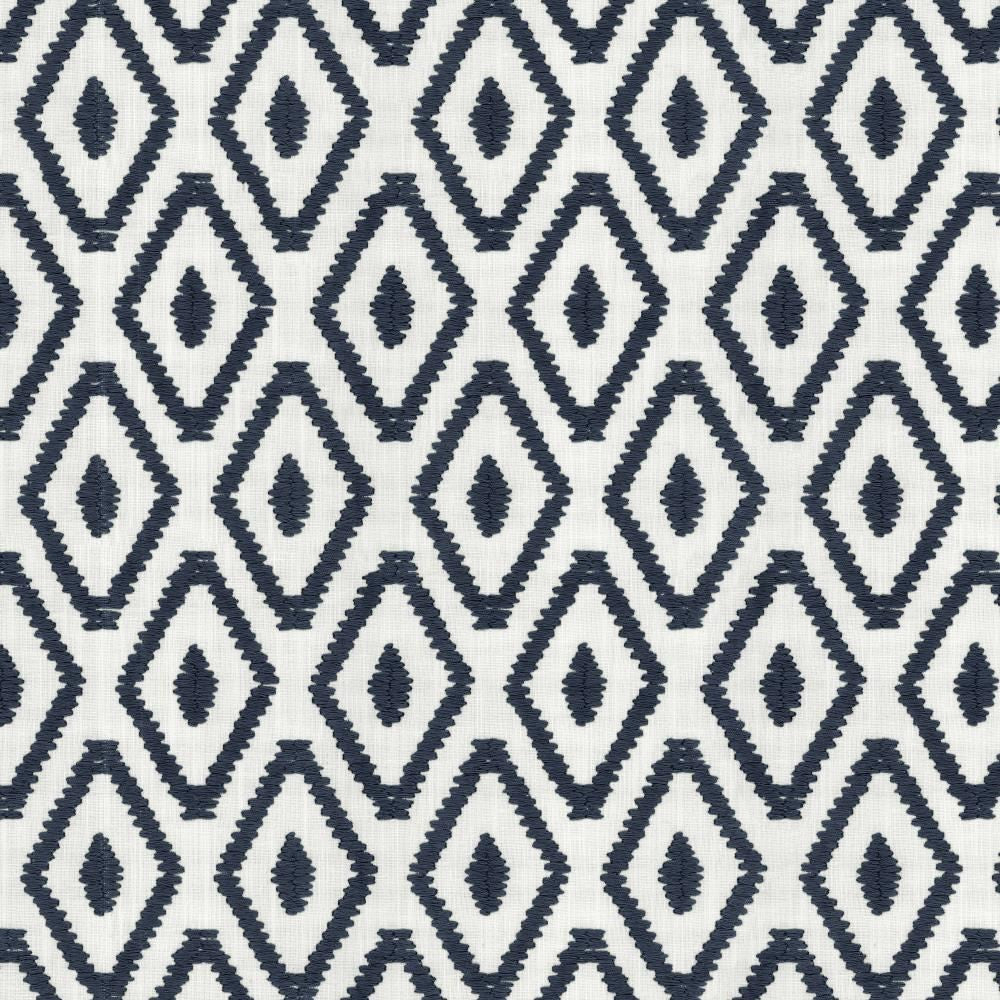 Malawi Navy by Kasmir Fabric 1463 82% Polyester
11% Cotton
7% Linen
 INDIA </p><p>Repeat: Horizontal: 3 3/8 inches and Vertical: 6 3/8 inches 54 - Fabric Carolina -