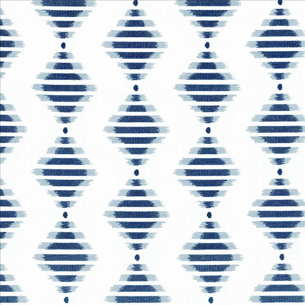 Maloo Blue  by Kasmir Fabric 1474 50% Cotton 25% Rayon 20% Polyester 5% Linen  INDIA  </p><p>Repeat: Horizontal: 13 2/8 inches and Vertical: 7 6/8 inches 54  - Fabric Carolina -